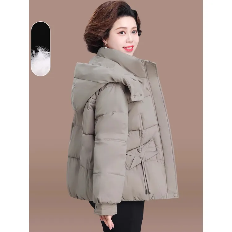 妈妈棉袄冬装外套加厚2025新款贵夫人品牌女装棉服中老年秋冬棉衣