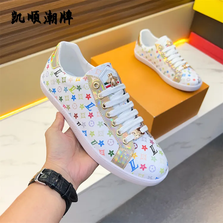 欧洲站2025轻奢休闲印花国潮男士时尚透气百搭韩版低帮潮流板鞋