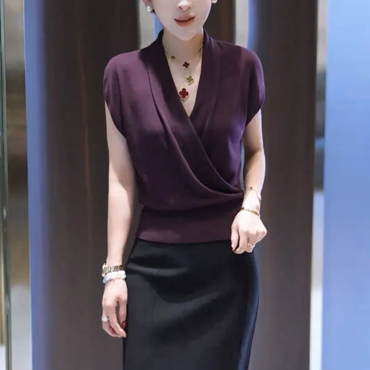 M619时尚显瘦休闲洋气减龄上衣大码女装套装