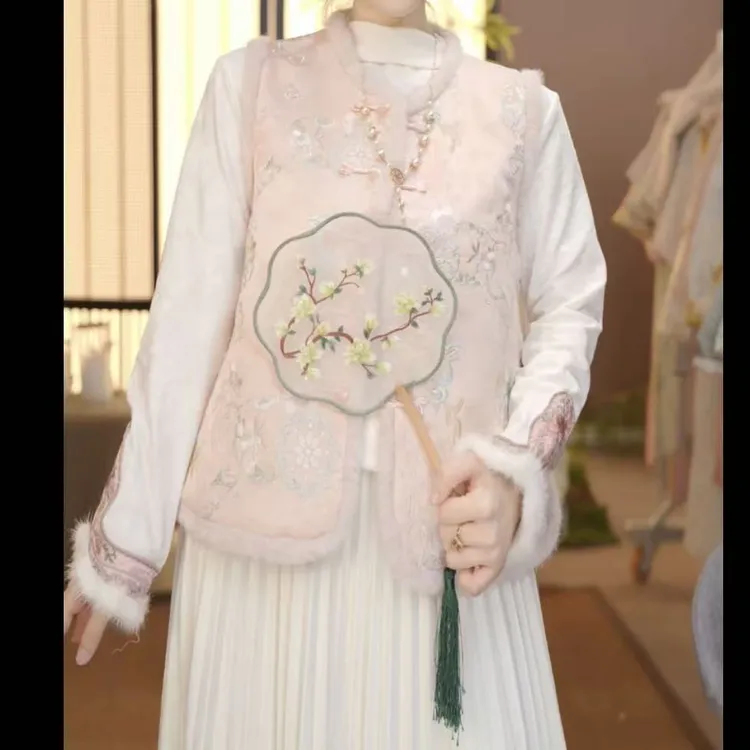 【富贵如意】高定·加棉加厚新中式复古女士夹棉重工刺绣秋冬马甲