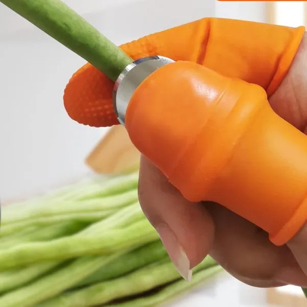 拇指刀铁指甲掐菜神器摘花椒采摘草莓剥豆择菜农用手套专用手指套