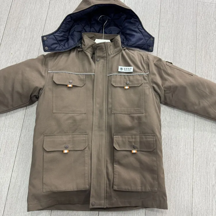 国家电网棉服冬季中腰防风长袖保暖工装制服男士加厚加绒户外防水