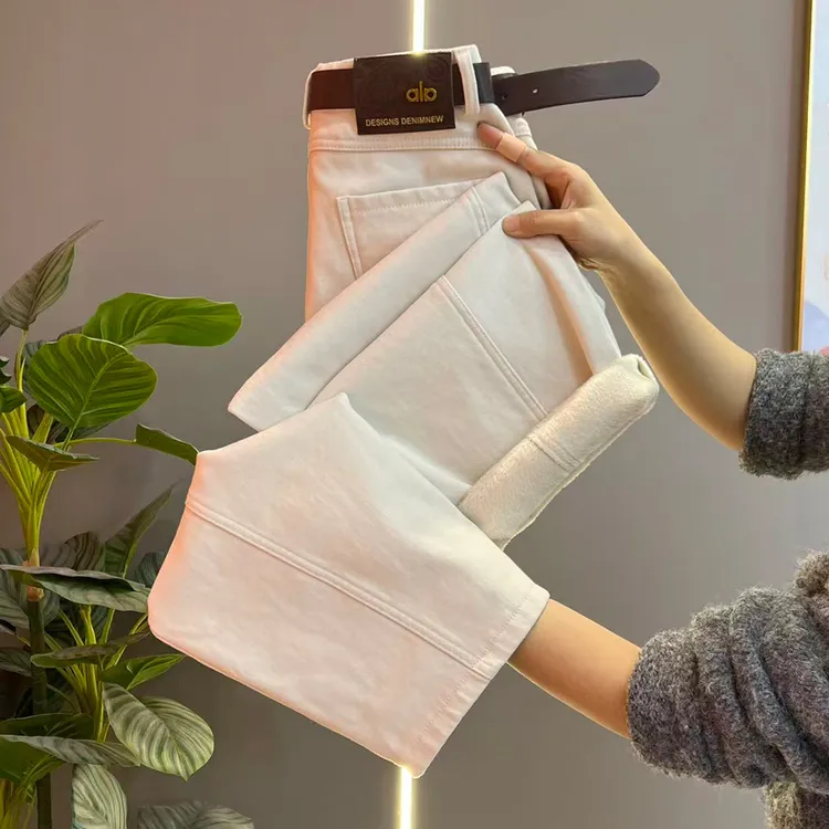 冬季加绒加厚哈伦裤女2025年新款宝宝绒休闲裤洋气时尚显瘦九分裤