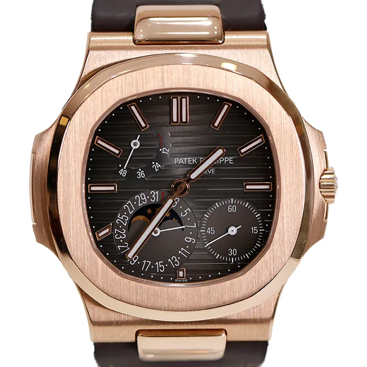 95新 Patek Philippe/百达翡丽 19年全套鹦鹉螺5712R后配金带
