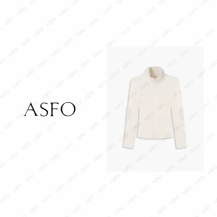 【AS颈绒】25新定制双面磨毛拼接毛毛领百搭弹力小衫AS25DXS05141