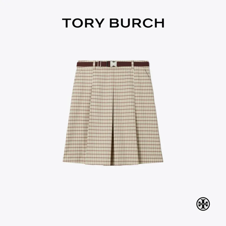 TORY BURCH 汤丽柏琦 运动系列 格纹高尔夫半身裙 176495