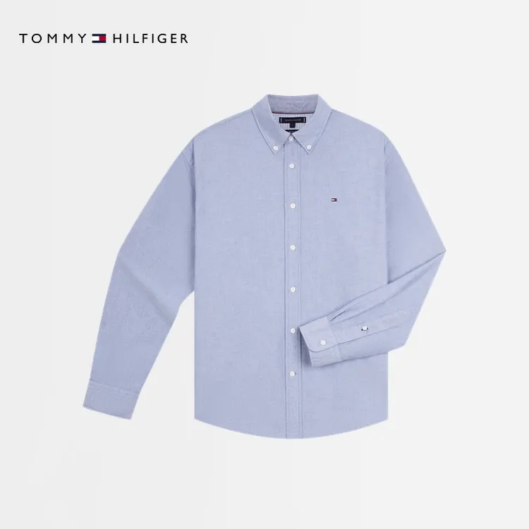 Tommy25新款秋冬男装纯棉重磅牛津纺商务休闲亚洲版长袖衬衫41250