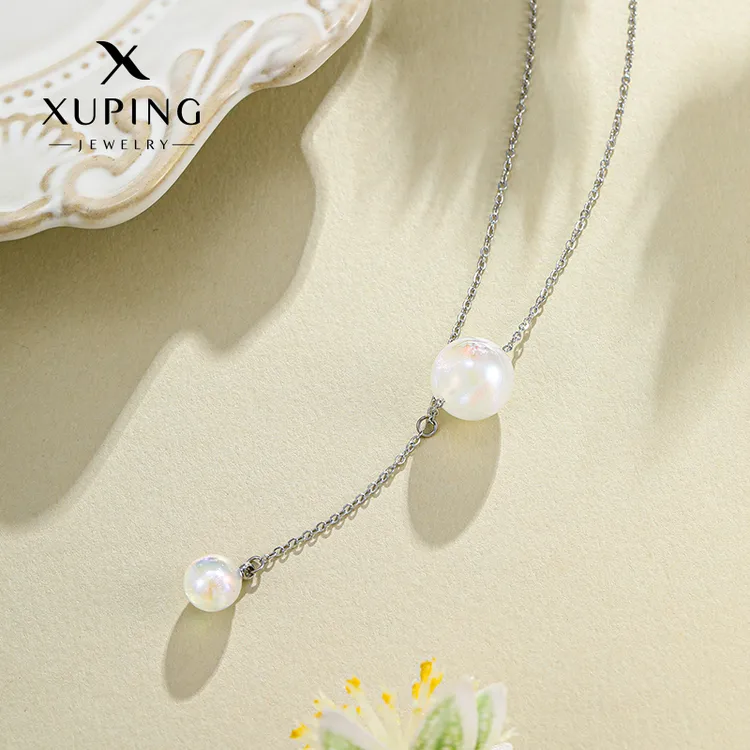 XUPING/旭平首饰 合金项链 设计感百搭简约送闺蜜流苏人鱼姬项链