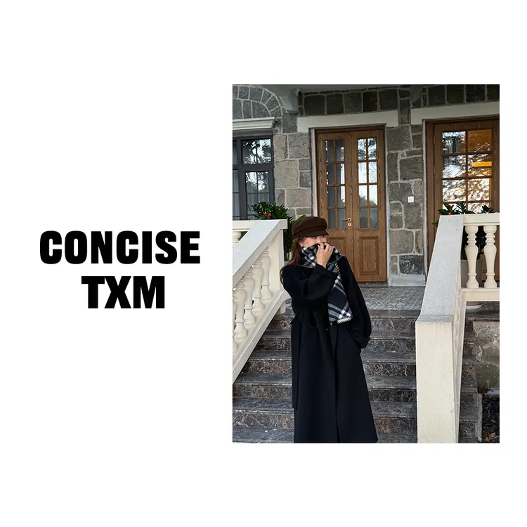 【唐小木】发财大衣 升级版初见秋冬时尚韩版气质羊毛大衣 DY0980