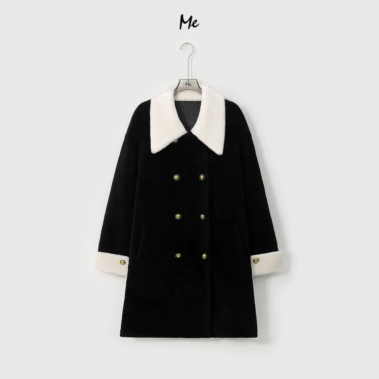 ME【100%绵羊毛世家千金】超细美利奴绵羊毛千金感时尚外套MESA3794