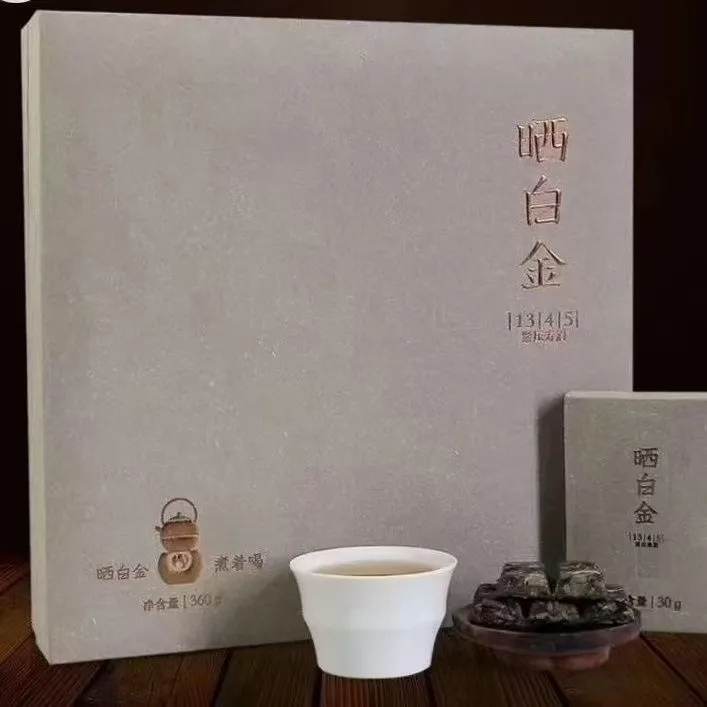 【大鱼严选】品品香晒白金1345紧压寿眉老白茶360g（拆封不退）