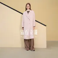 范思蓝恩钻石立裁系列小个子毛呢2025冬装双排扣大衣25FS14198