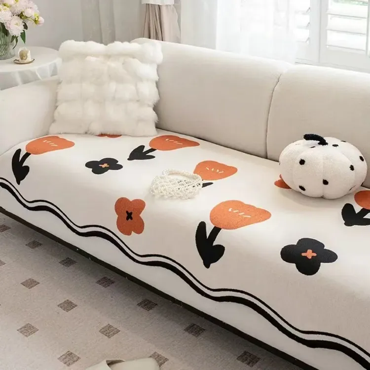 【郁金香异形】沙发垫简约防尘沙发毯沙发坐垫防滑凉感专用沙发垫