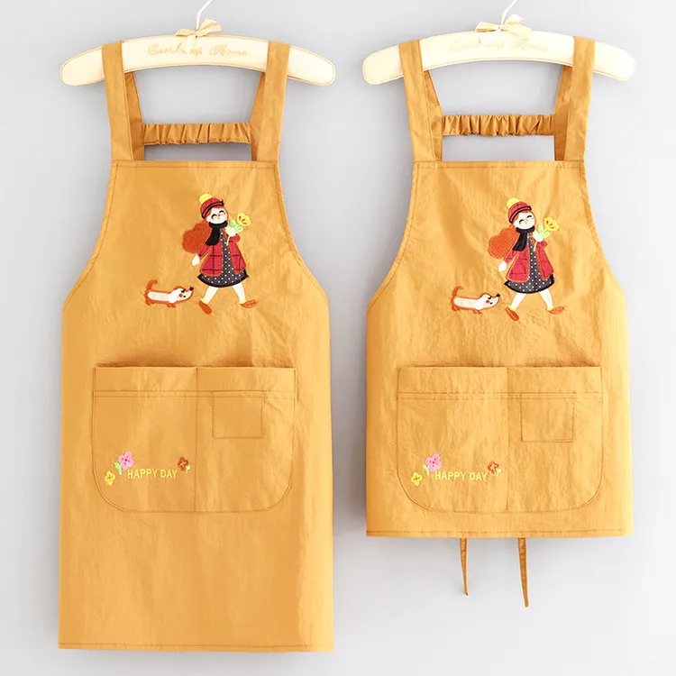 洋气围裙厨房家用时尚防油污做饭围腰定制防泼水工作服餐饮专用女