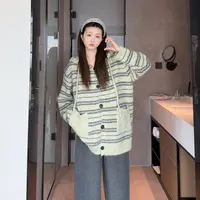 连帽开衫毛衣~孕妇2025年秋冬新款加厚宽松开衫毛衣外套外穿显瘦