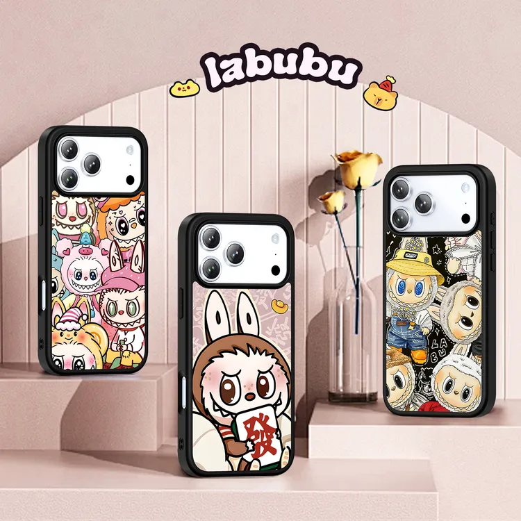 拉布布鎏金壳适用iPhone17promax手机壳苹果16新款15pro女14promx