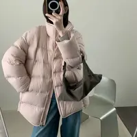新款韩版简约纯色百搭时尚羽绒服Y249098