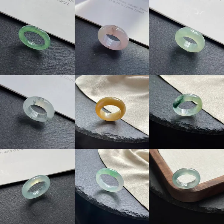 天然A货翡翠戒圈直播间专用链接（默认有瑕疵）
