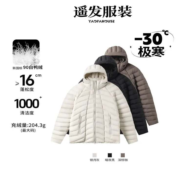 遥发服装【"大充绒排骨雕塑家"羽绒服】冬季新款休闲保暖外套18026