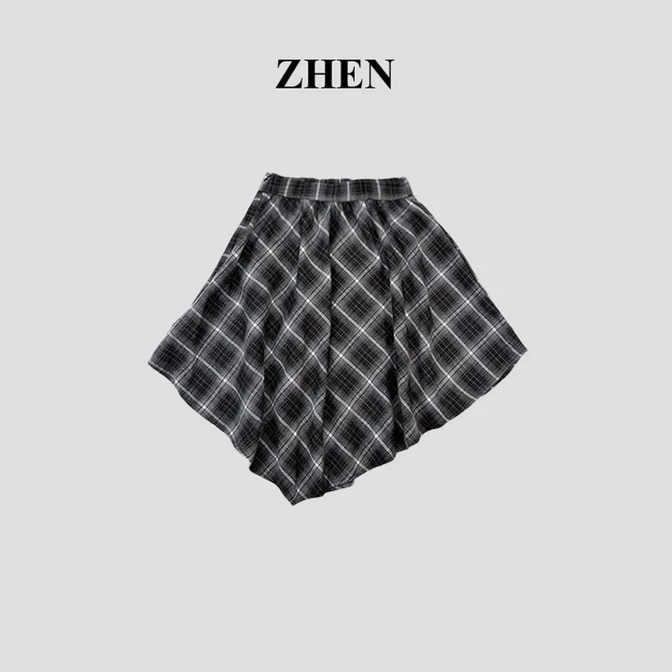 【ZHEN】25Y01904 2025新款半裙显瘦遮肉小众设计款