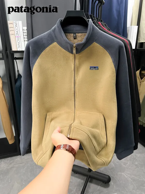 Patagonia/巴塔哥尼亚户外运动秋冬抓绒保暖休闲拉链立领卫衣