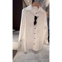 徐秋阳   十字白衬衫  春季新款百搭时尚休闲显瘦显白衬衫9765