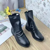 561705   秋冬新款时尚百搭短靴加绒   