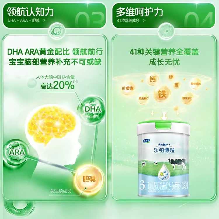 君乐宝乐铂博越配方奶粉（新日期）