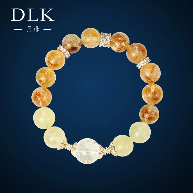 DLK天然水晶12mm+12mm+15mm主珠春和景明手串轻奢时尚百搭流行款