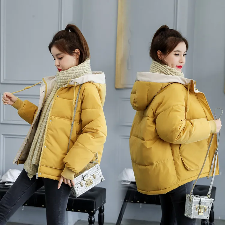 2025新款羽绒棉服女短款冬季韩版面包服棉袄宽松加厚棉衣