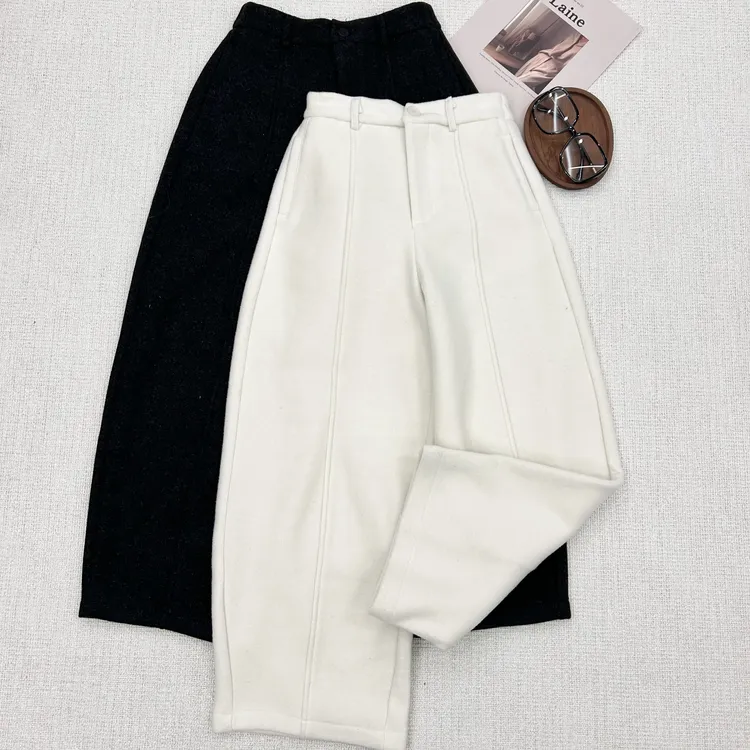 【叶子服饰】冬季新款显瘦简约百搭休闲裤25133