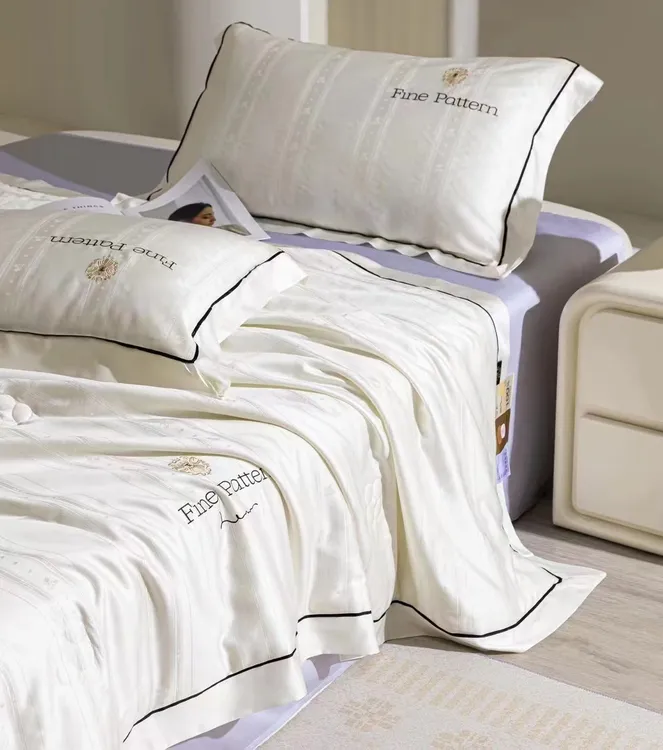 英子家 --夏凉被【繁星】空调被 莱赛尔 轻奢 色织夏被