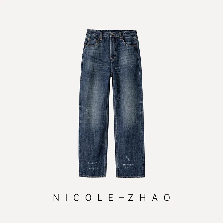 【贵姐NICOLE】设计师百搭潮流经典时尚牛仔裤5NKN054