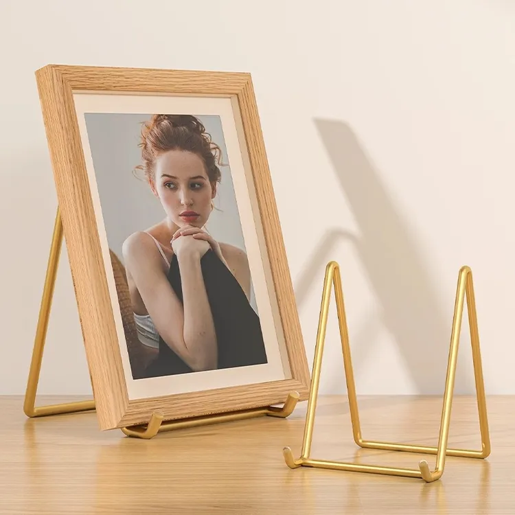 桌面相框支架托奖牌证书展示架底座支撑立式玻璃照片平板托架摆台