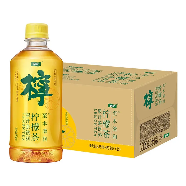 【整箱】怡宝柠檬茶450ml*15瓶柠檬植物果味饮品夏季必备饮料