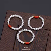 SHR009【董】[事事如意]淡水Baby珠戒指国风版/2.5-3mm/S925