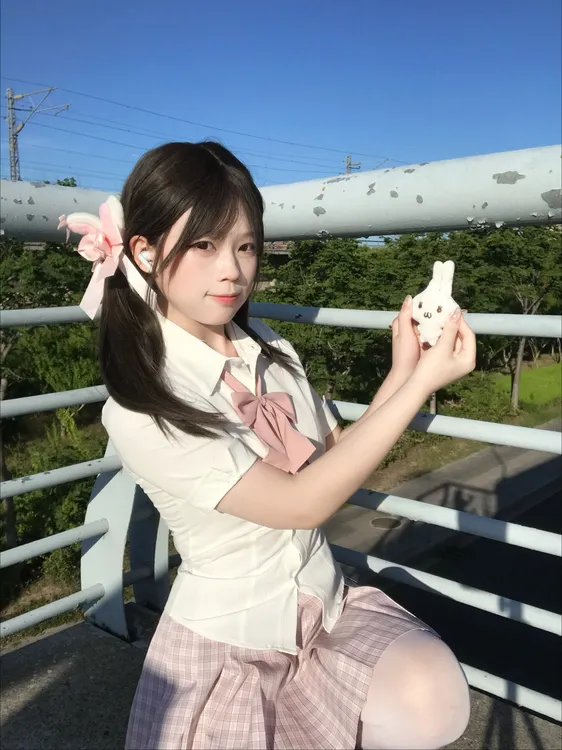 咪琦兔JK【小桃】制服原创格裙学院风女百褶裙短裙裙子显白百搭