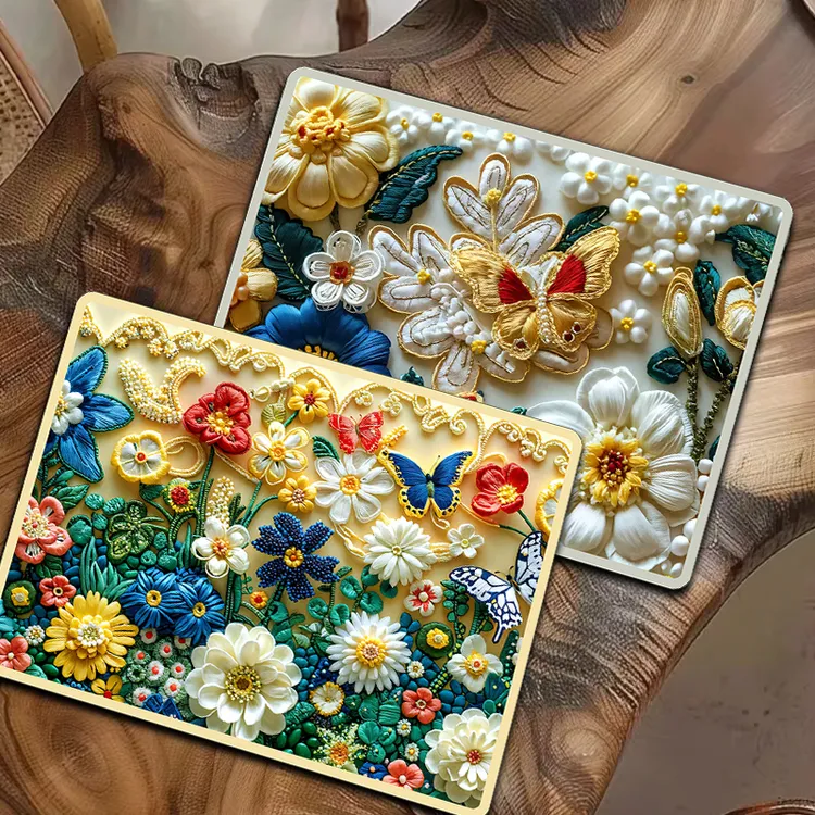 【宫廷刺绣拍一发二】桌面垫子厨房款防滑吸水陶瓷防烫刺绣风隔热垫