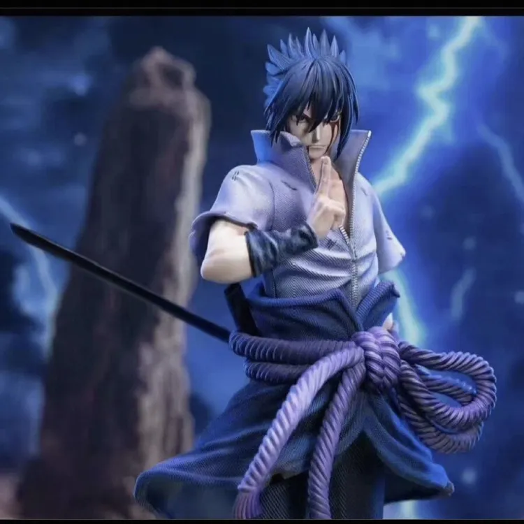 JG厂 新品涅槃宇智波佐助2.0 带发光地台火影忍者动漫手办摆件