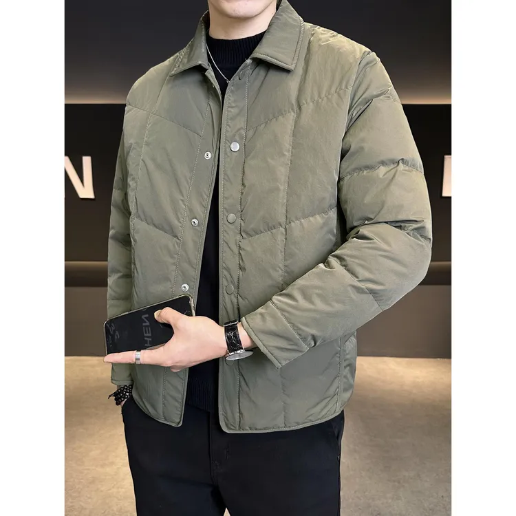 冬季棉衣男2025新款翻领轻薄保暖衣服潮流休闲百搭高级感棉服男款