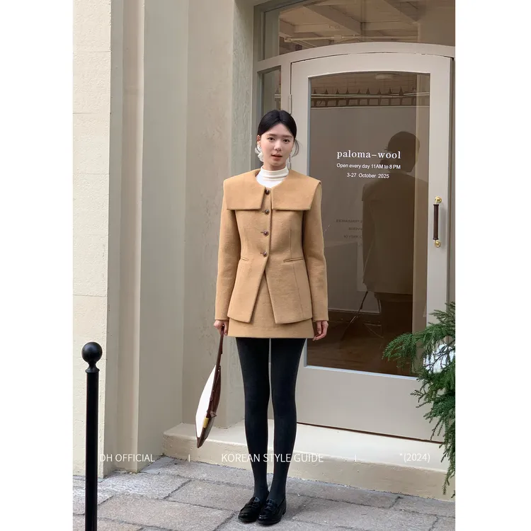 DH OFFICIAL 大花【卢浮公馆 Louvre】惊喜头肩比法式时尚套装ins