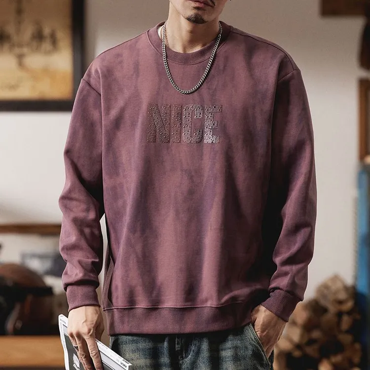 重磅洗水休闲卫衣2025年嘻哈潮流港风vibe风高街chic高级感卫衣