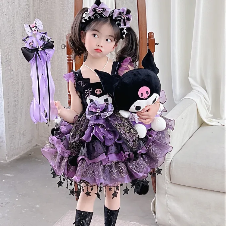 库洛米宝宝秋冬夏季连衣裙洛丽塔儿童公主裙子新款生日洋气四季裙