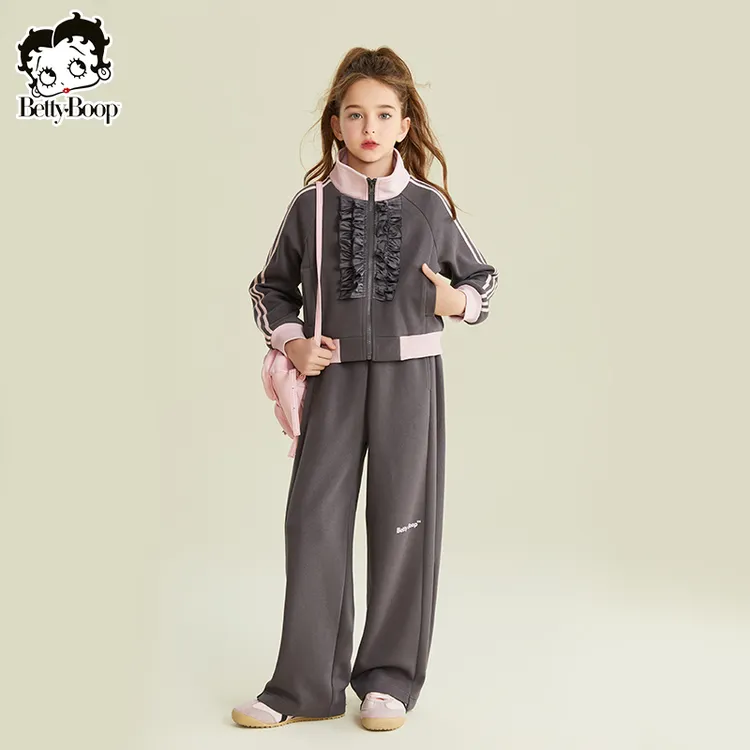 贝蒂女童开衫外套上衣秋装裤子套装2025年春秋中大童两件套25459