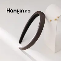 韩版时尚百搭素款简约百搭深卡其色发箍