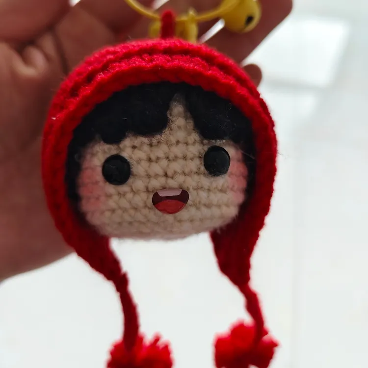 刘宇宁同款小红帽挂饰DIY编织材料包时尚百搭