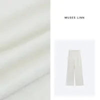 LINN【羊毛蚕丝裤】2025秋冬新款长款松弛休闲裤Q25MS521