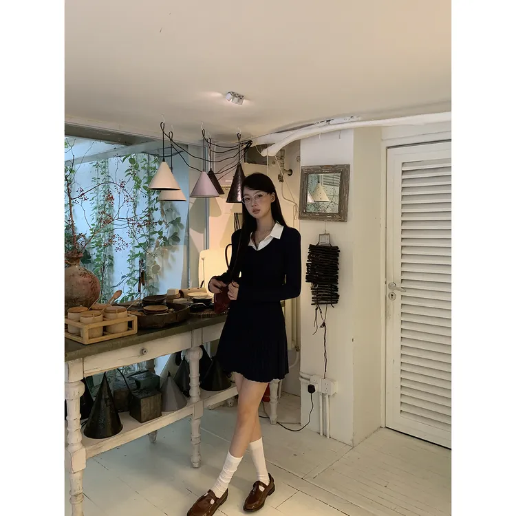 【波尔多半身裙】秋冬韩系学院风A字短款半身裙2025-188