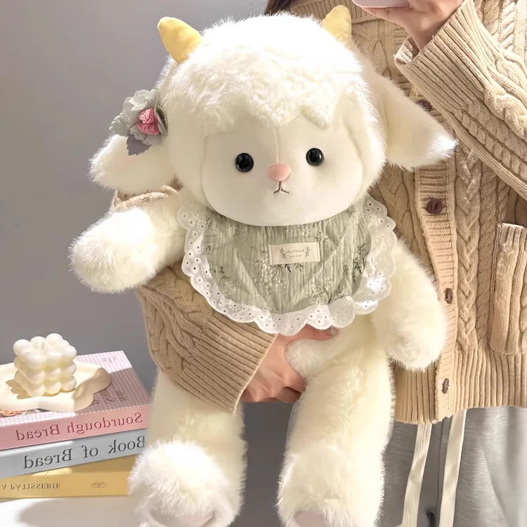 FAVMARTHA.安抚小羊玩偶熊公仔毛绒玩具兔子女孩睡觉抱枕娃娃生日