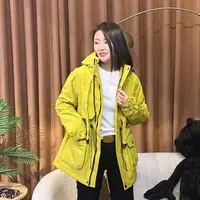 【二婷推荐】25年新款简约时尚不规则连帽外套5855